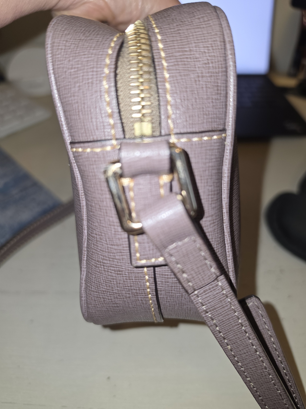 Dooney & Bourke Taupe Crossbody Bag - Picture 7 of 11